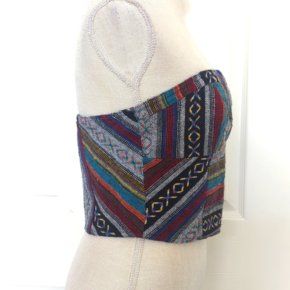 Staring at Stars Strapless Woven Bodice Top - Picture 4 of 10